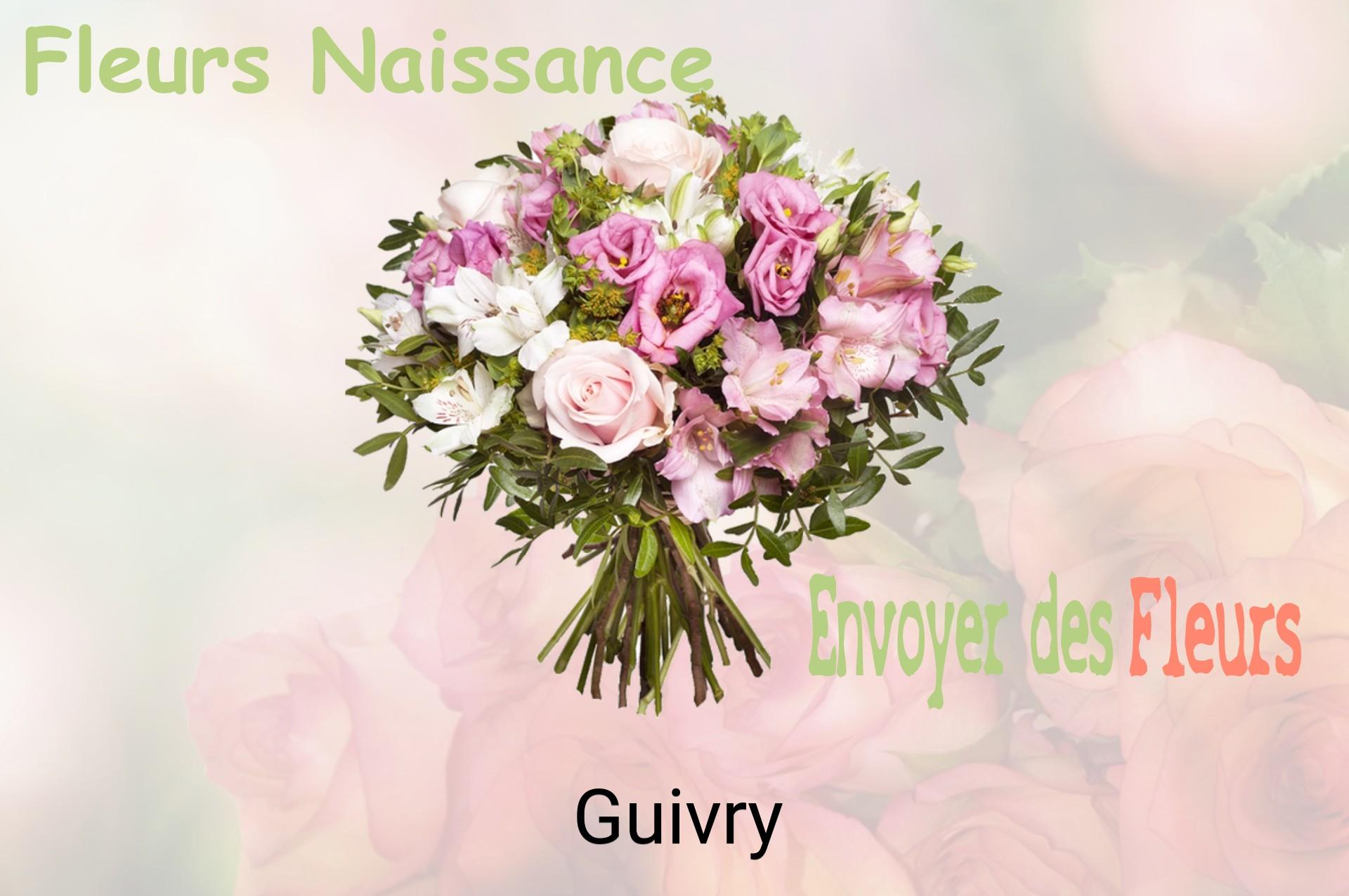 Bouquet de fleurs de naissance livré à Guivry